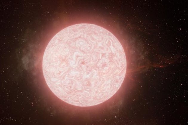 Астрономи вперше у реальному часі спостерігали за загибеллю червоної надгігантської зірки (відео)