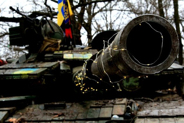 Карта бойових дій в Україні станом на 1 січня
