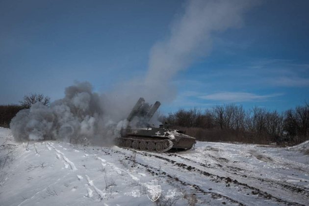 Карта бойових дій в Україні станом на 25 січня