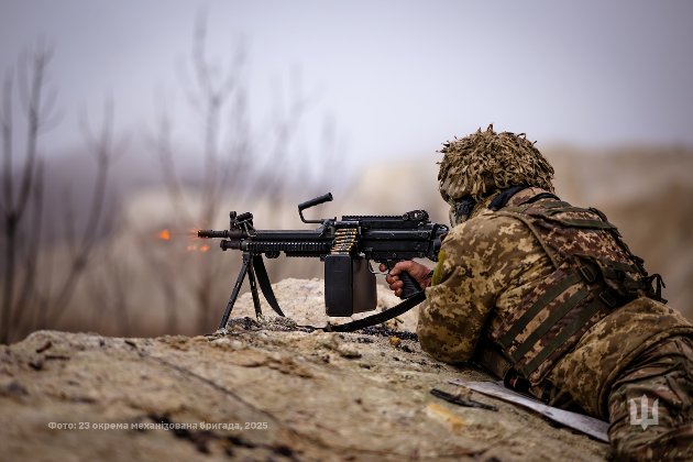 Карта бойових дій в Україні станом на 23 лютого 2025 року