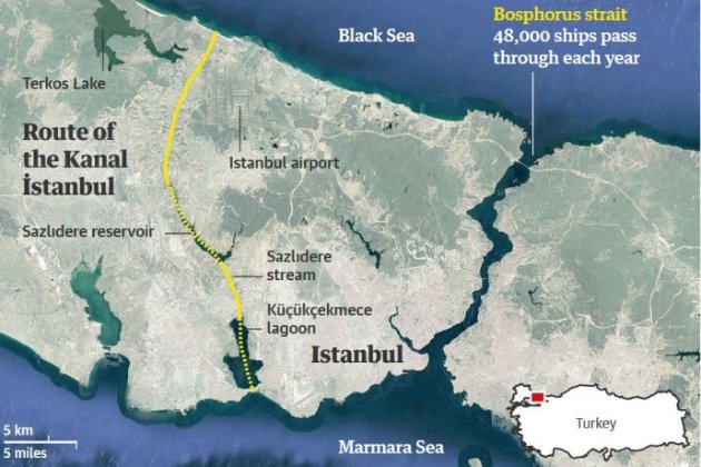 Туреччина затвердила плани розвитку нового Стамбульського каналу