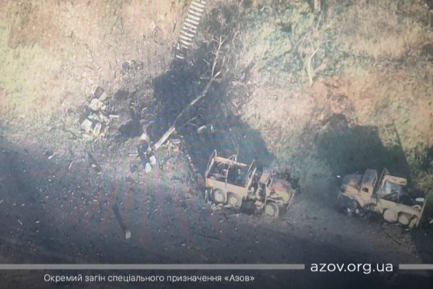 «Азов» показав знищення ворожої мінометної позиції в Маріуполі (відео)