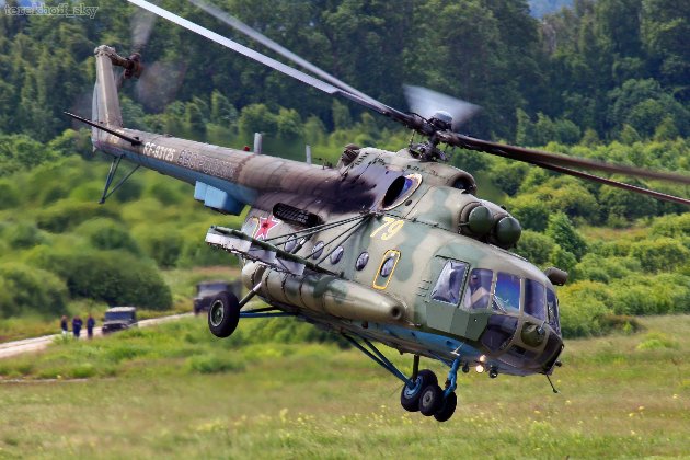 У Самарі згорів ворожий транспортний гелікоптер Мі-8 — ГУР (відео)