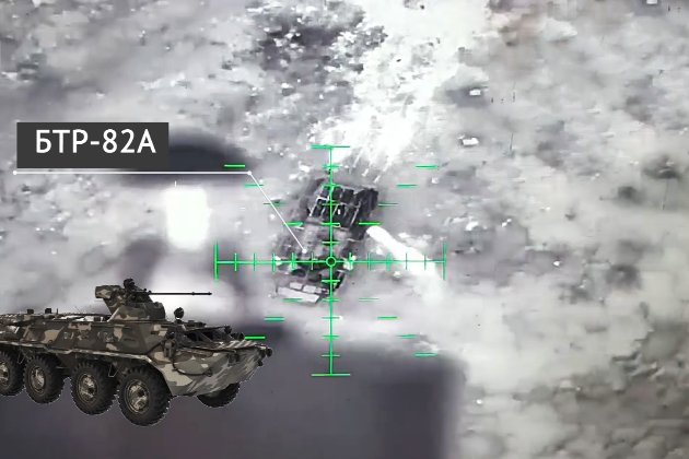 Прикордонники показали, як знищили два російські БТР-82А на Бахмутському напрямку (відео)