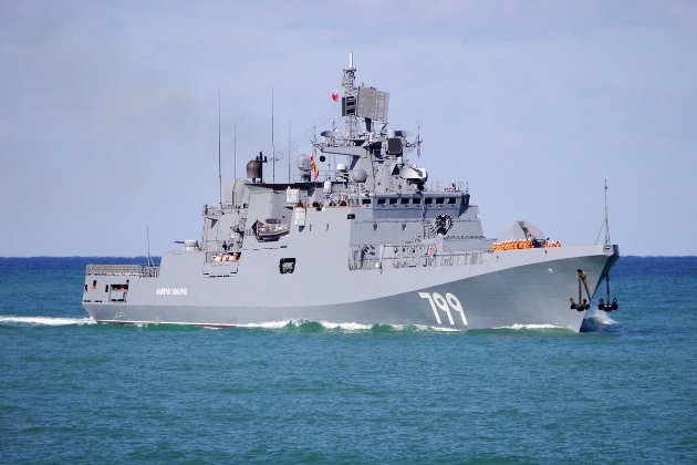 Із Севастополя вирушив новітній російський фрегат «Адмірал Макаров» — ОК «Південь»
