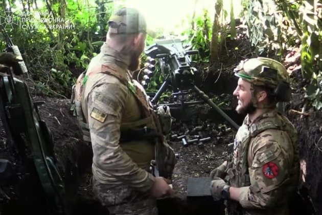 Прикордонники показали, як нищать ворожу піхоту в районі Бахмута