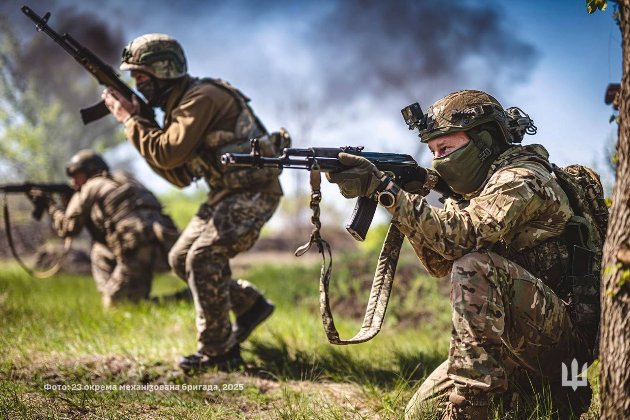 Карта бойових дій в Україні станом на 25 червня 2025 року