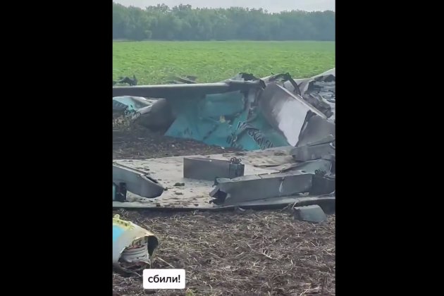 Росіяни збили під Алчевськом власний винищувач Су-34 (відео)
