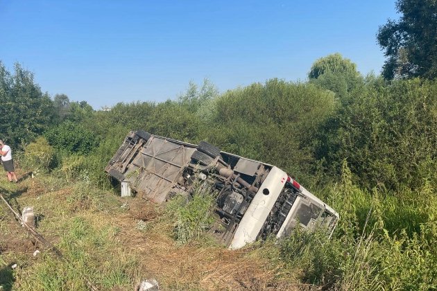 На Тернопільщині перекинувся автобус з паломниками, є постраждалі