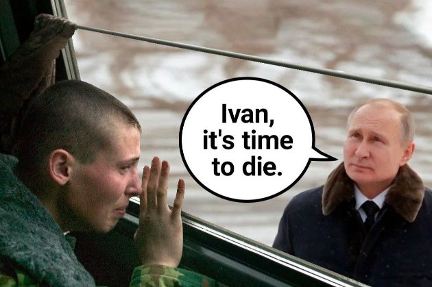 «Іване, настав час помирати». Українці публікують меми про часткову мобілізацію в рф (фото)