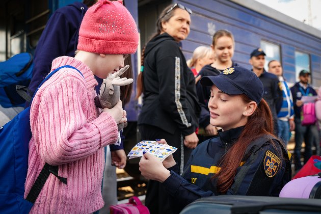 У Мукачево прибув евакуаційний потяг з Краматорська