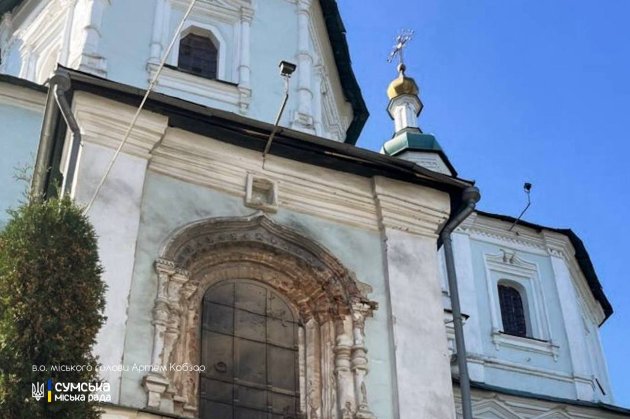 У Сумах ворог влучив безпілотником у Свято-Воскресенський собор