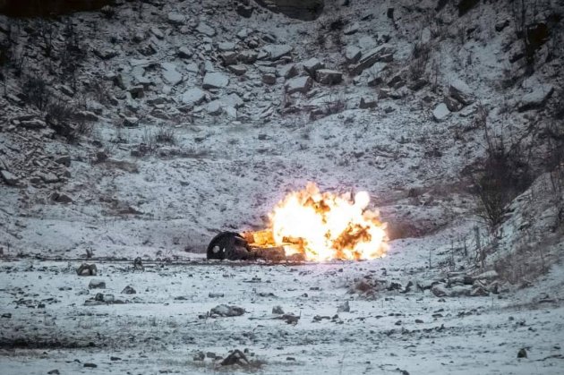 Карта бойових дій в Україні станом на 27 грудня