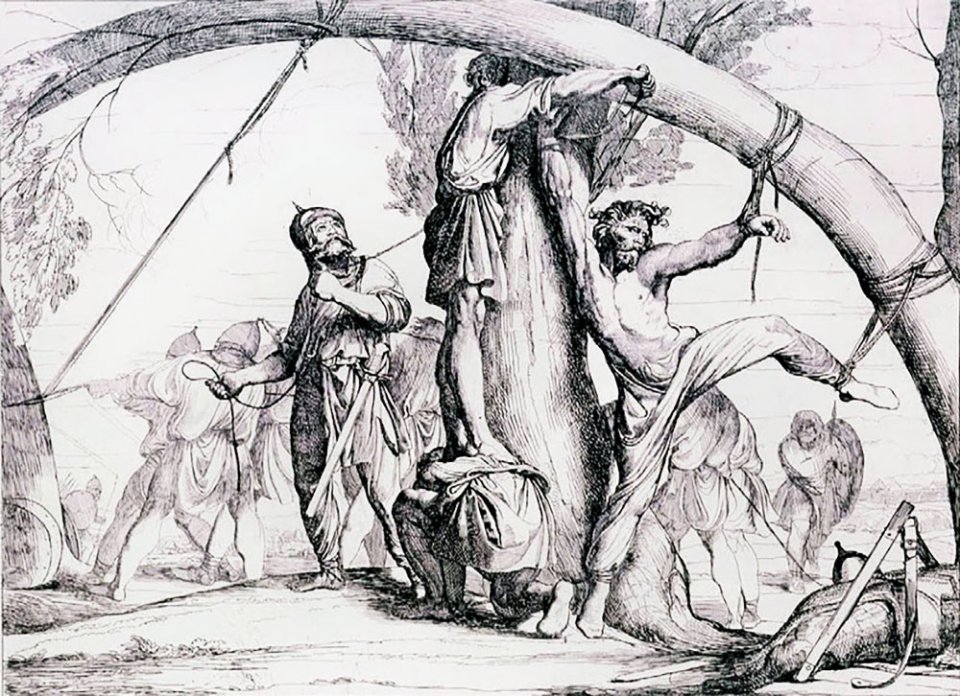Смерть Ігоря. Картина Федора Бруні, 1839 рік