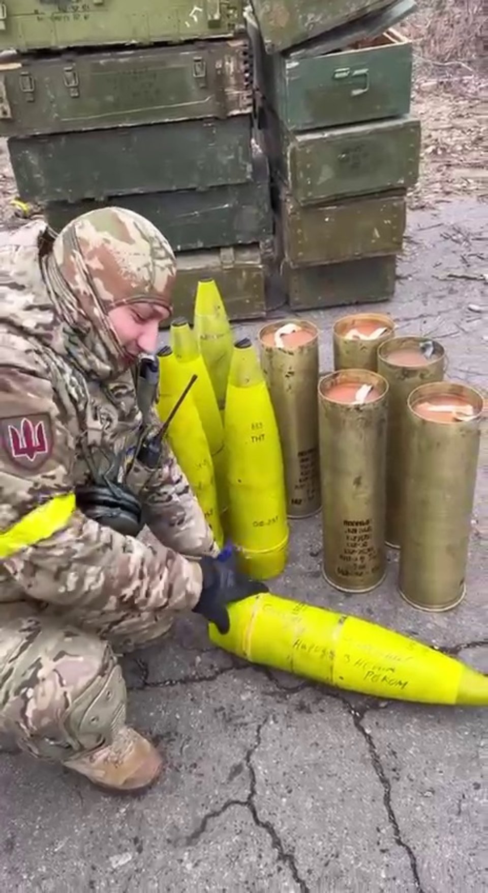 українські 152-мм снаряди