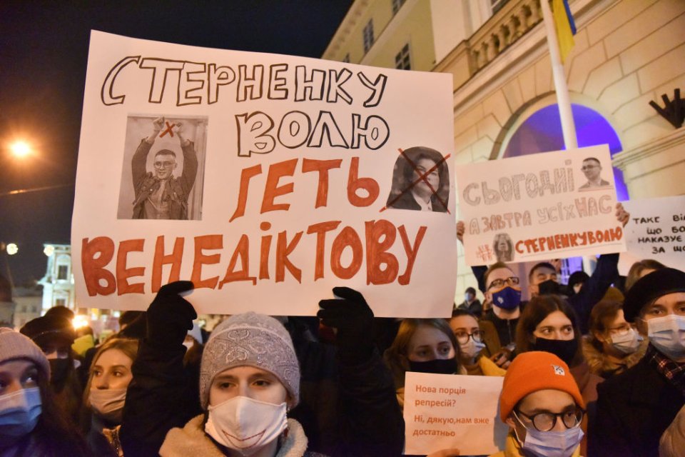 Протести проти ув'язнення Стерненка / Getty images