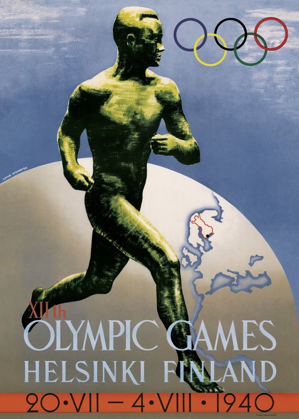 Рекламный постер летней Олимпиады 1940 года