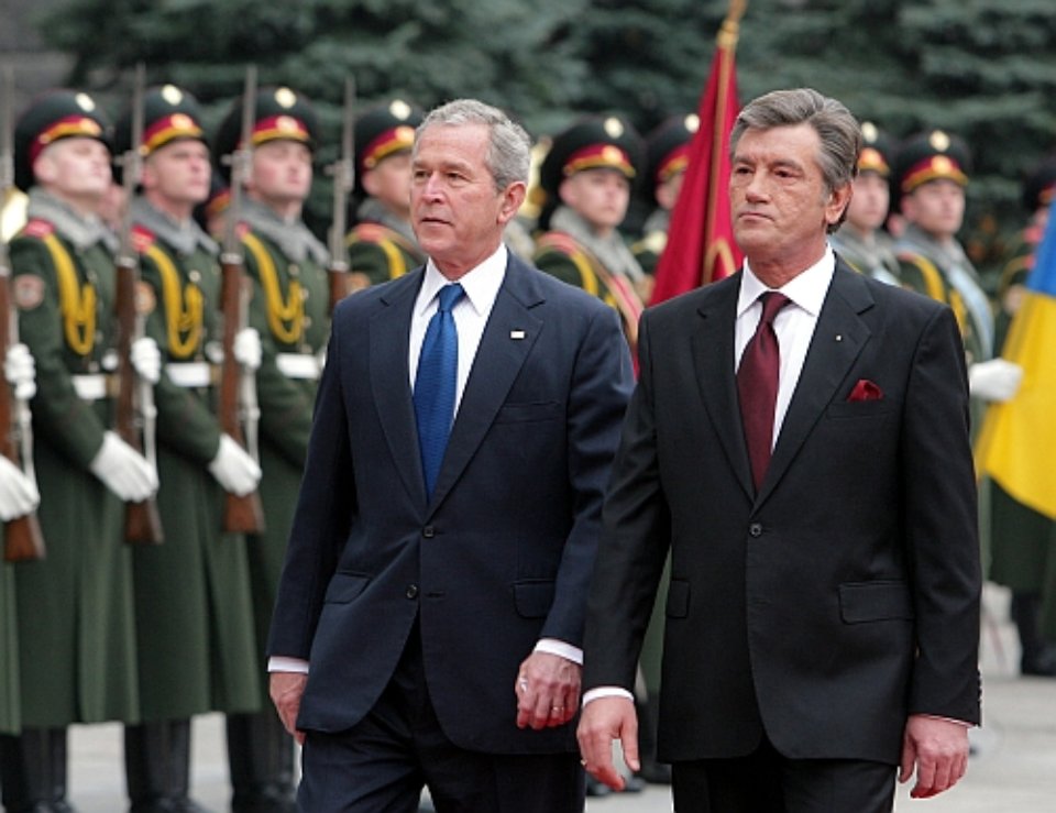 Джордж Буш-молодший та Віктор Ющенко, 2008 рік