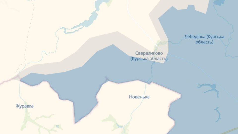 Карта бойовиз дій станом на 12 лютого