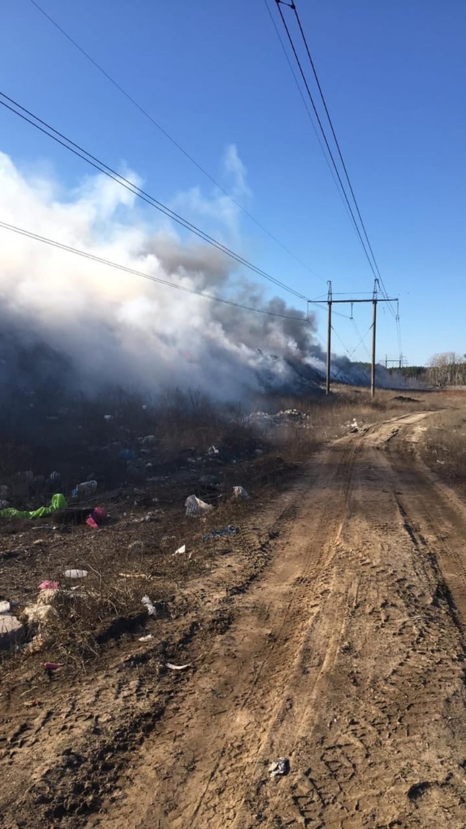 Пожежа на сміттєзвалищі