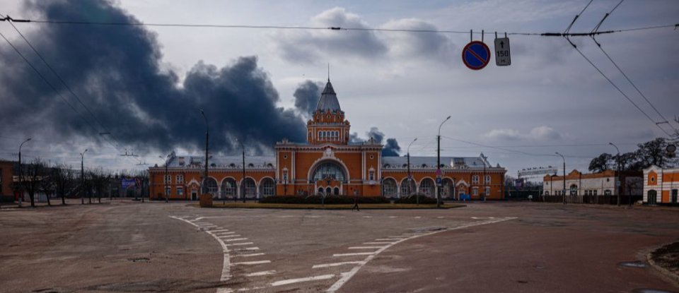 Пожежа на залізничному вокзалі Чернігова