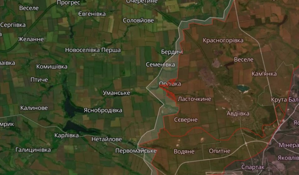 карта бойових дій 4 березня