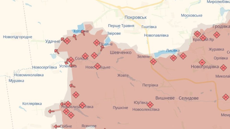 Карта бойових дій 2 березня