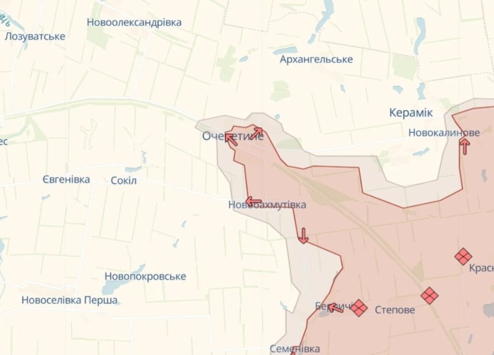 Карта бойових дій в Україні станом на 24 квітня 2024 року | Chas.News