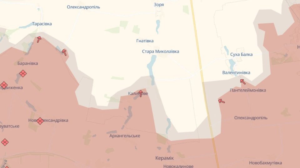 Карта бойових дій станом на 12 квітня