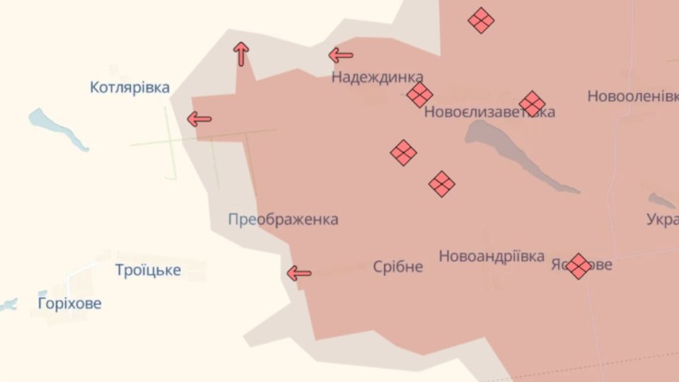 Карта бойових дій 29 квітня