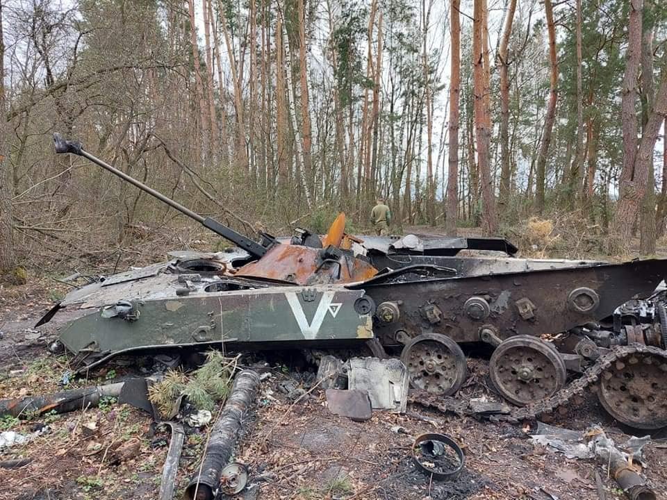 Російський знищений танк