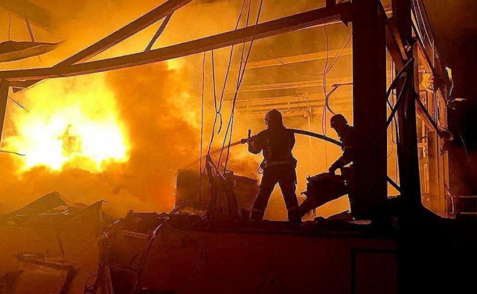 пожежа в Одесі після ракетного удару 9 травня