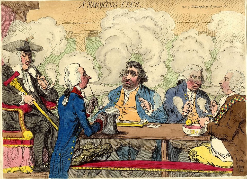 куріння люлюки тютюн 19 століття клуб курців