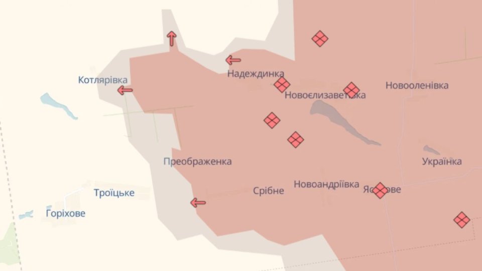 Карта бойових дій станом на 4 квітня