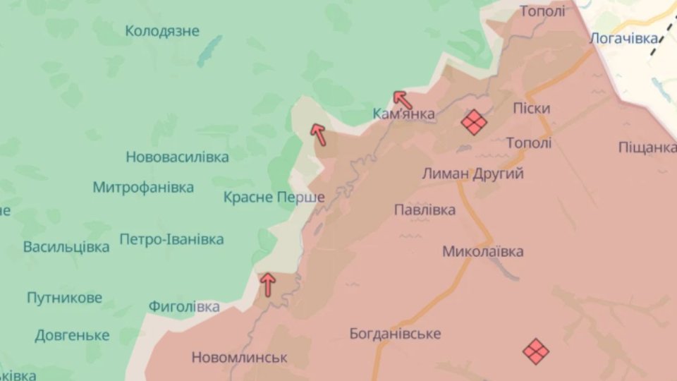 Карта бойових дій станом на 7 травня