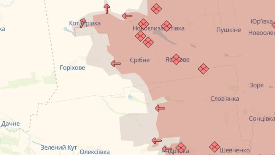Карта бойових дій станом на 12 травня