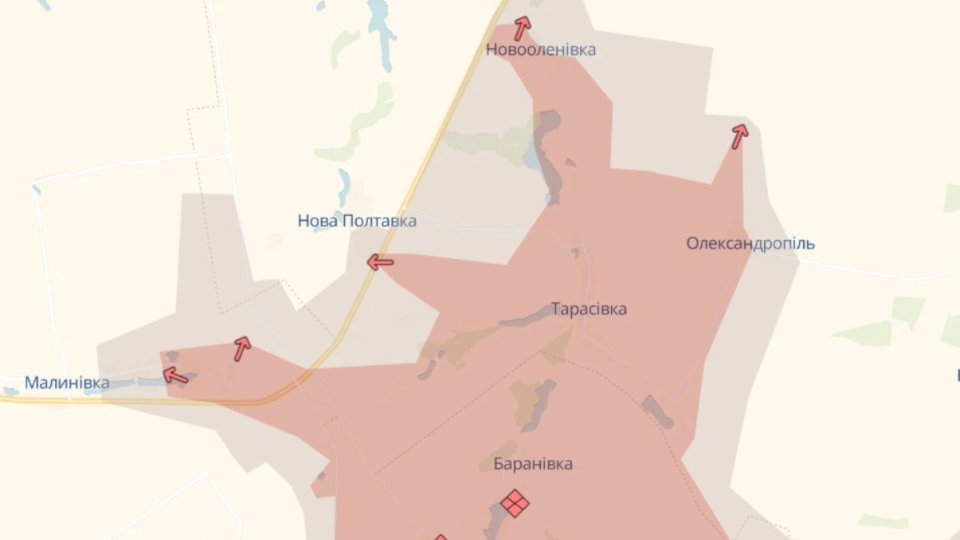 Карта бойових дій станом на 14 травня