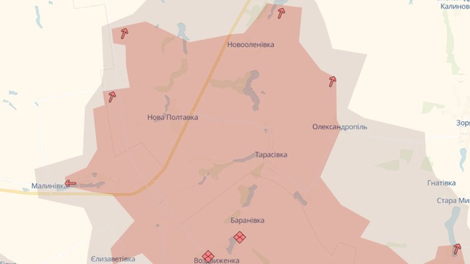 Карта бойових дій станом на 24 травня
