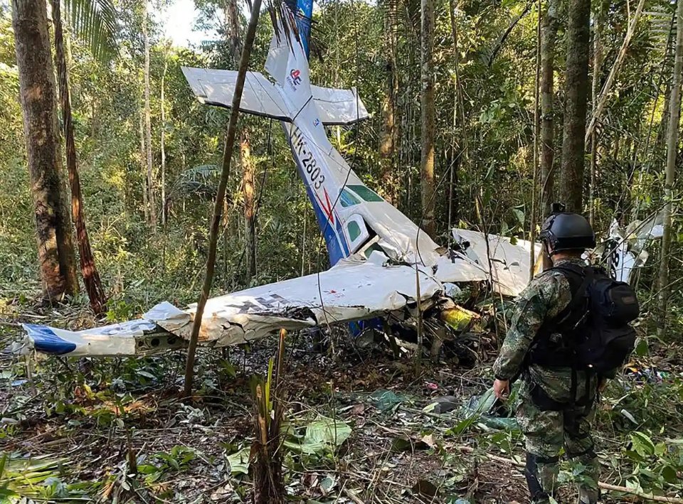 літак колумбія авіакатастрофа