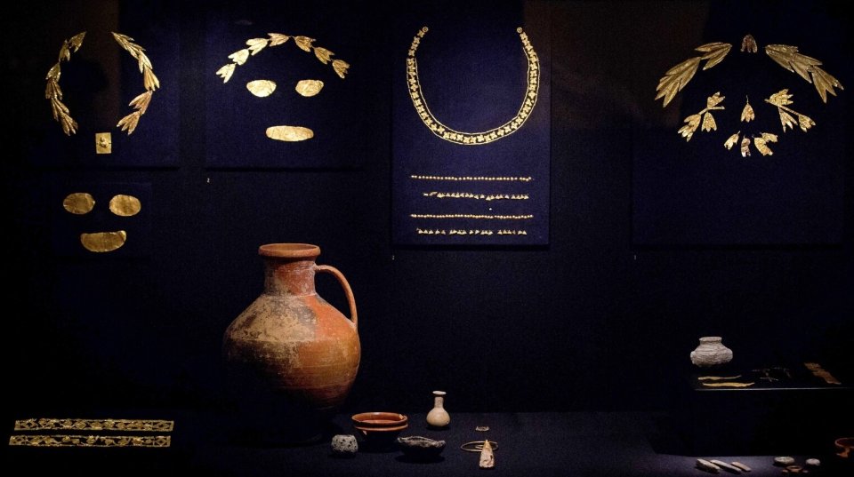 Експонати виставки «Скіфське золото» у музеї Алларда Пірсона
