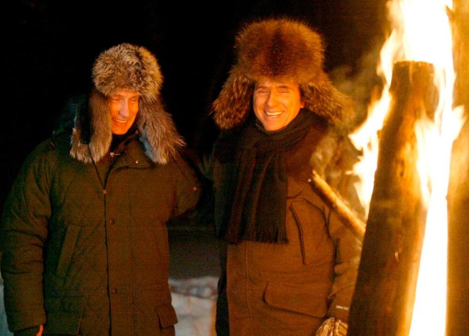 Путін і Берлусконі 