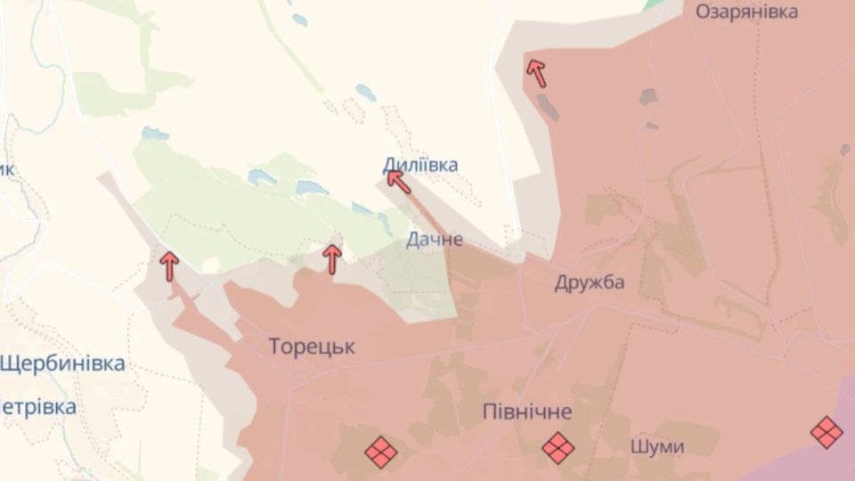 Карта бойових дій станом на 5 червня