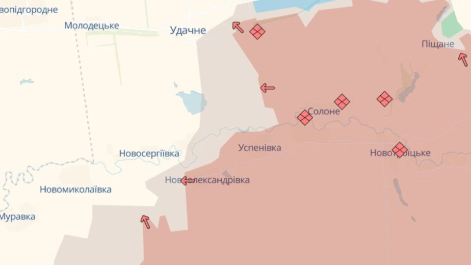 Карта бойових дій станом на 10 червня