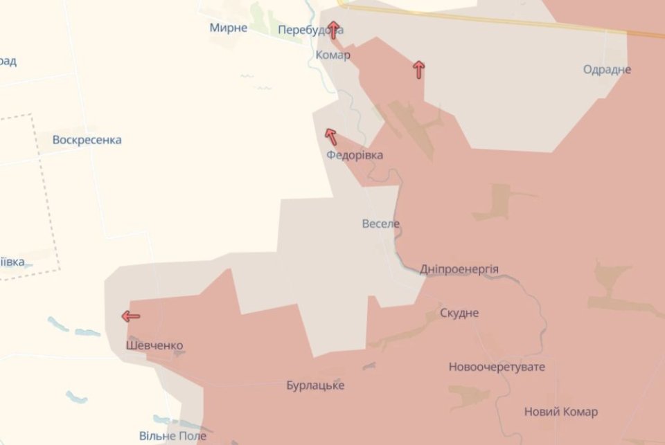 Карта бойових дій станом на 27 червня