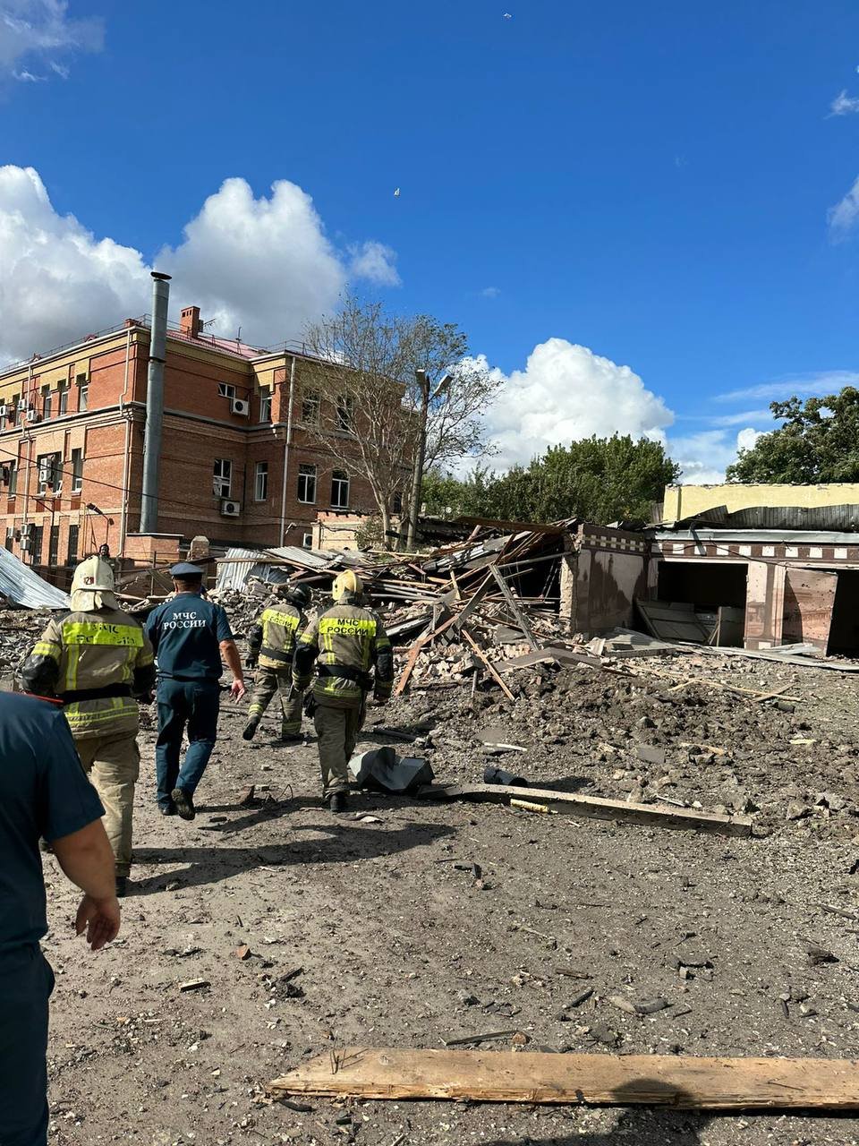 Місце вибуху у Таганрозі  28 липня