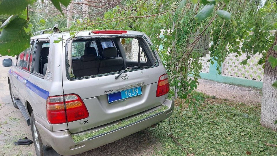 Авто Колеснікова після вибуху