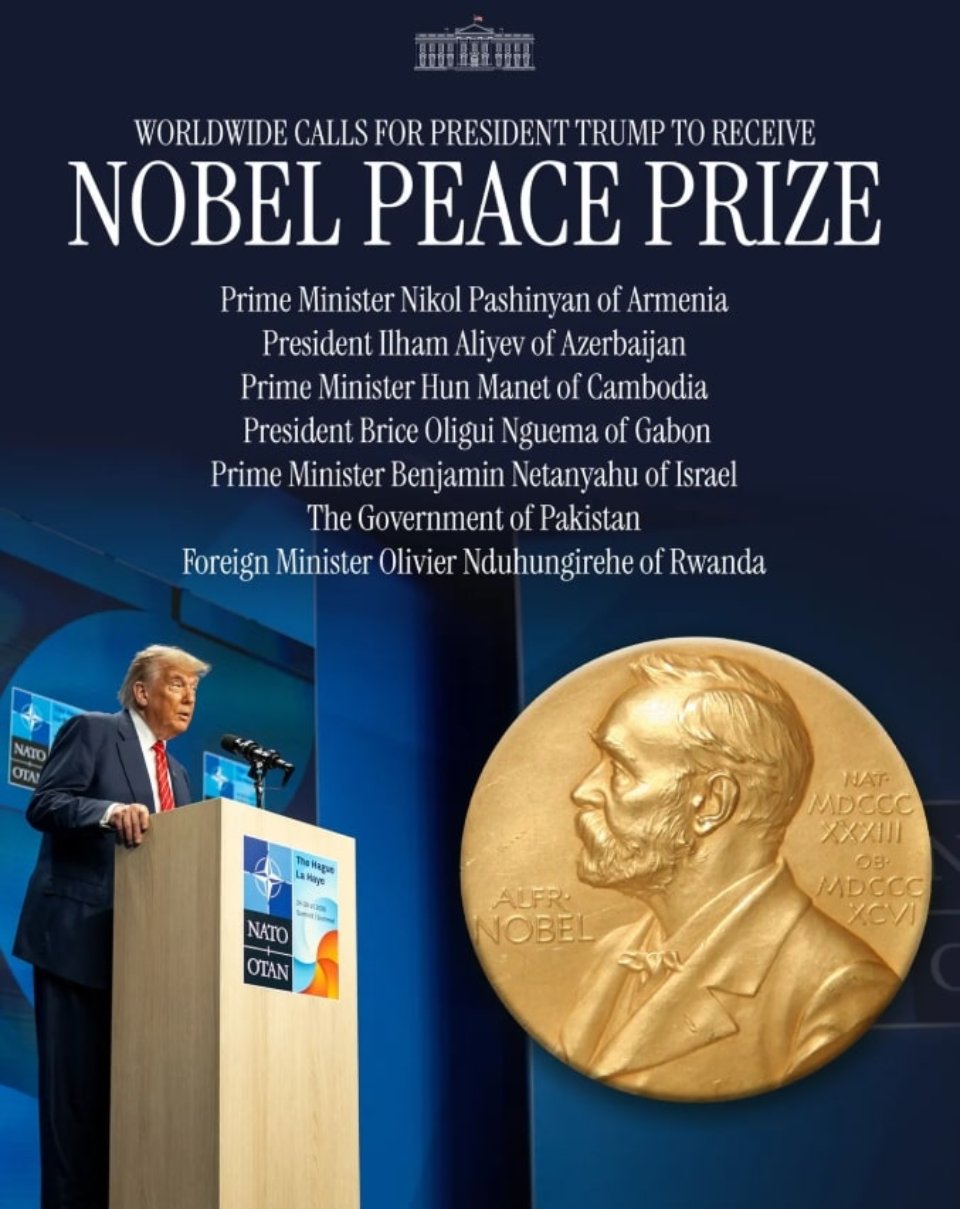 Трамп Нобелівська премія