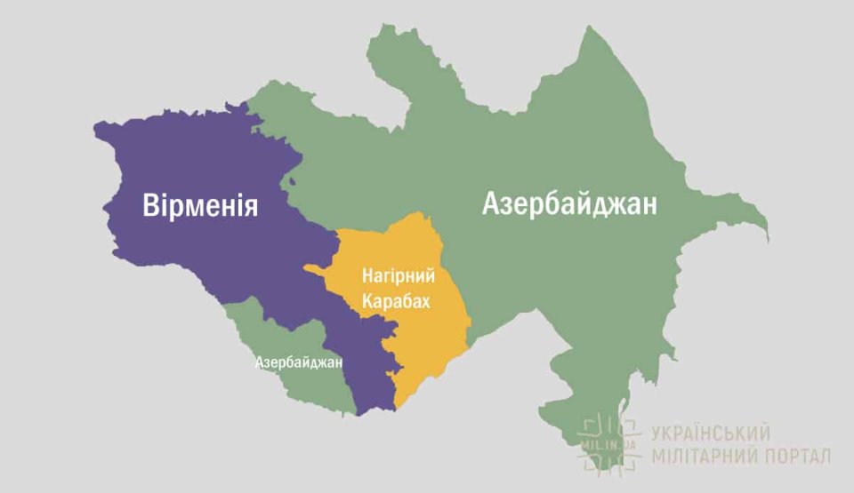 Нагірний Карабах:карта