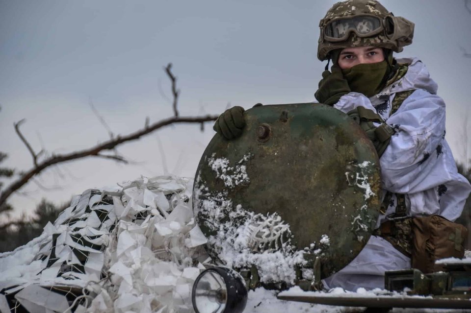 український військовий зима зимова форма