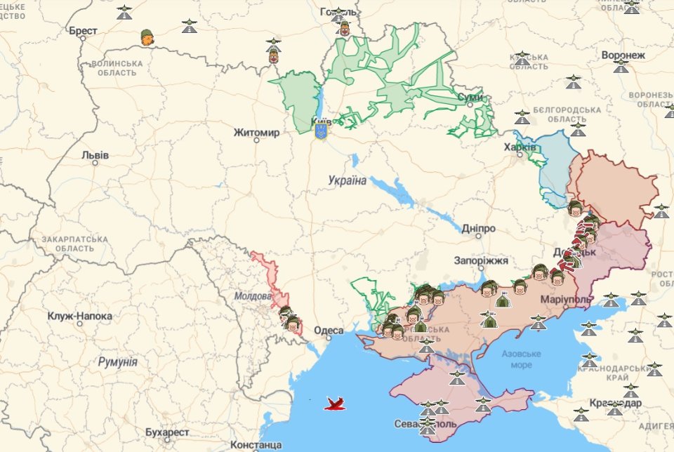 Онлайн-карта бойових дій від Deep State станом на 26 вересня 2022 року